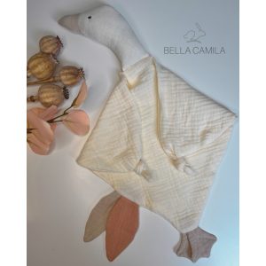 Krém színű liba szundikendő