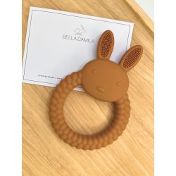 Nyuszis rágóka rozsdabarna színben