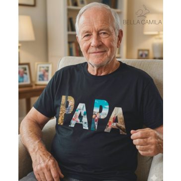 „PAPA” egyedi fényképes póló