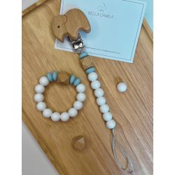 Fehér elefántos cumilánc és marokrágcsa szett