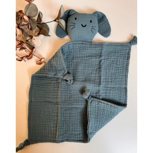 Sötétkék nyuszis szundikendő