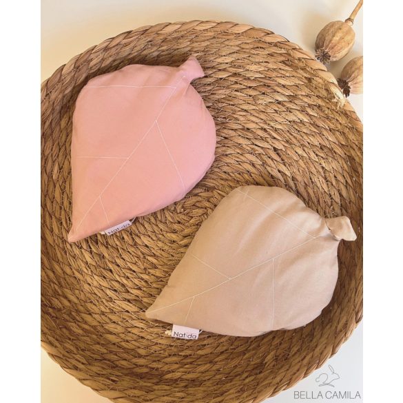 Levél alakú nagy  sópárna rózsaszín