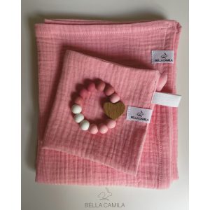 Bella Camila textilkendő csomag rózsaszín