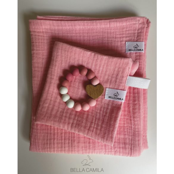 Bella Camila textilkendő csomag rózsaszín