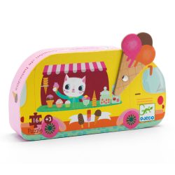   Formadobozos puzzle - Fagyis kocsi, 16 db-os - Ice cream truck