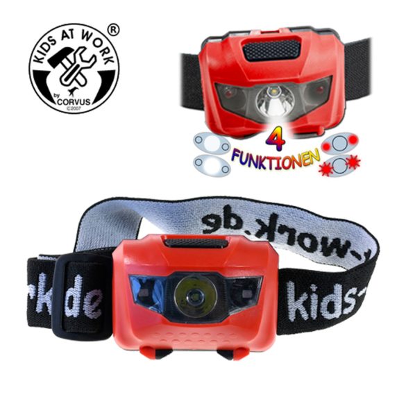 Djeco Fejlámpa LED-es, 1 W, ÚJ - STIRNLAMPE 1 WATT LE