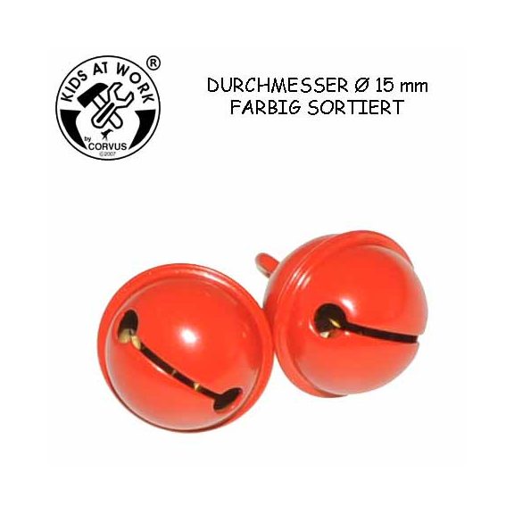 Gömbcsörgő, 2 db, átm.15 mm Gömbcsörgő, 2 db, átm.15 mm
