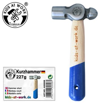   Djeco Domborító kalapács - 227 g, rövid nyelű, kerek fejű