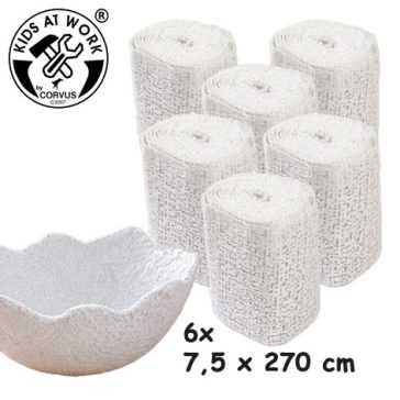 Djeco Gipszpólya kreatív alkotásokhoz - 6 db