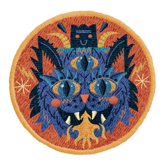 Tolltartó két rekesszel - Szörny - Monster pencil case