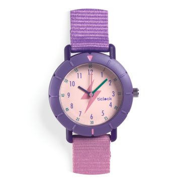 Djeco Sportos kvarcóra - Lila villám - Purple flash