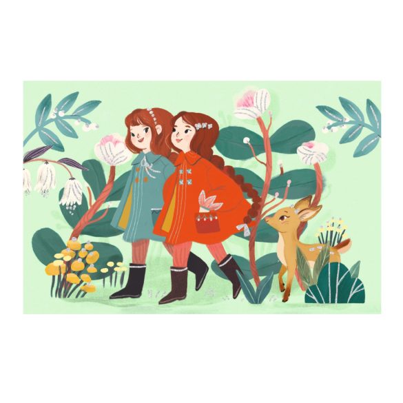 Djeco Meghívó készlet - Kerti parti - Garden friends