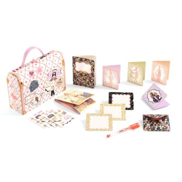   Djeco Irodaszeres bőrönd - Tina kisbőröndje - Tinou stationery case