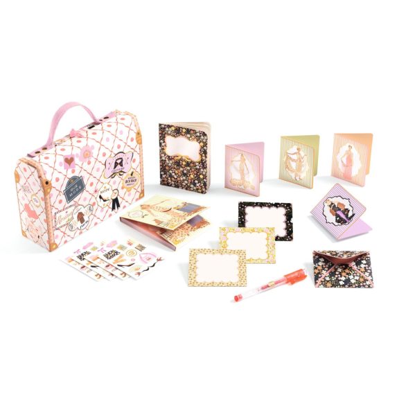 Djeco Irodaszeres bőrönd - Tina kisbőröndje - Tinou stationery case