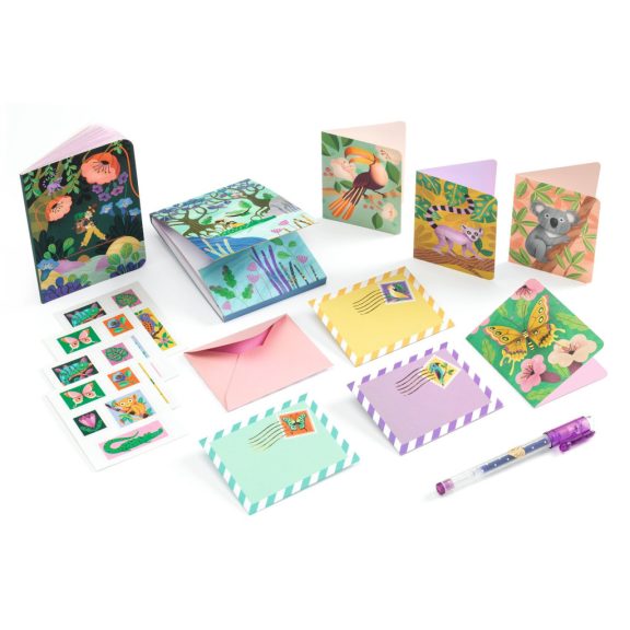 Djeco Irodaszeres bőrönd - Marcsi kisbőröndje - Marie stationery case