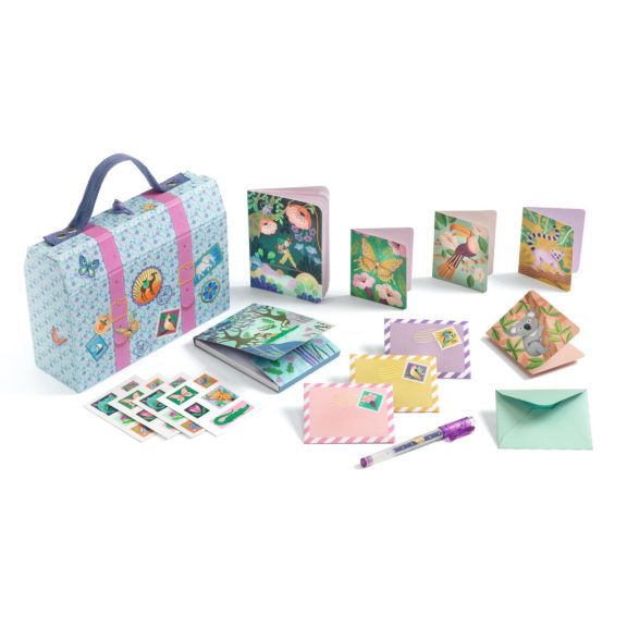 Djeco Irodaszeres bőrönd - Marcsi kisbőröndje - Marie stationery case