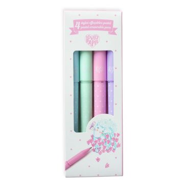   Radírozható tollkészlet - 4 pasztell színű - 4 Pastel erasable pens