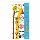 Djeco Magasságmérő falmatrica - Amazonas állatai - Friends of the Amazon