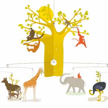   Szélmobil függődísz - Afrikai szavanna - The African Savannah