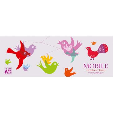   Szélmobil függődísz - Színes madarak - Colourful flight of fancy