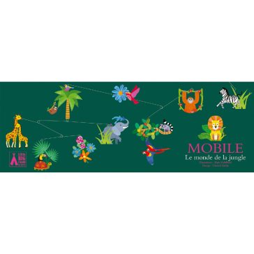   Szélmobil függődísz - A dzsungel világa - The jungle world