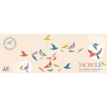   Szélmobil függődísz - Sokszínű Madarak - Mobile Katsumi-Multicolored birds