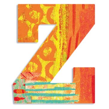 Dekorbetű - Z - Peacock letter
