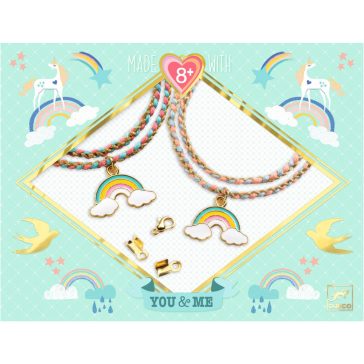   Ékszerkészítő készlet - Páros szivárványok - Rainbow Kumihimo