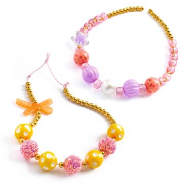  Ékszerkészítő készlet - Buborék gyöngyök, arany - Bubble beads, Gold