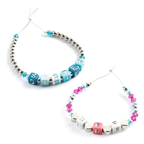 Ékszerkészítő készlet - Betű gyöngyök, ezüst - Alphabet beads, Silver Ékszerkészítő készlet - Betű gyöngyök, ezüst - Alphabet beads, Silver