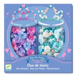   Djeco Ékszerkészítő készlet - Páros tiara, kék - Duo of tiaras, Blue