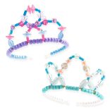 Djeco Ékszerkészítő készlet - Páros tiara, kék - Duo of tiaras, Blue