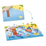 Djeco Matricázós sztorik, 3D - Közlekedés járművekkel - Lift-up stickers - Vehicles