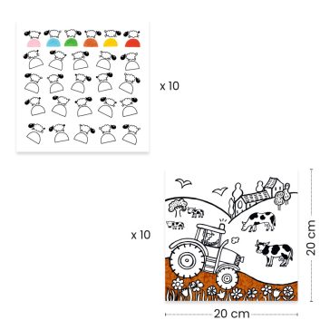   Meglepetés adagoló színező - Tanya - Coloring dispenser, Farm