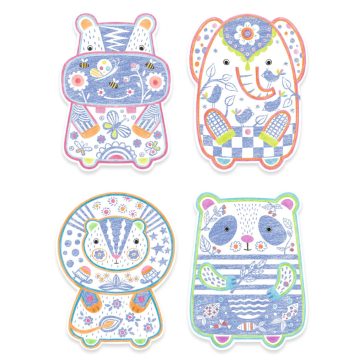 Meglepetés színező - Vadállatok - Wild animals