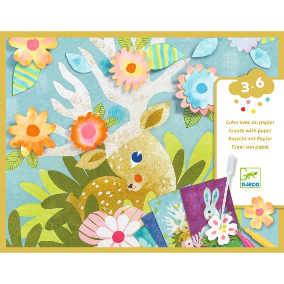 Djeco Itatóspapír színező - Csak kreatívan - With blotting paper