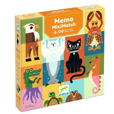   Djeco Társasjáték - Párkereső párbaj - Memo Mix and match