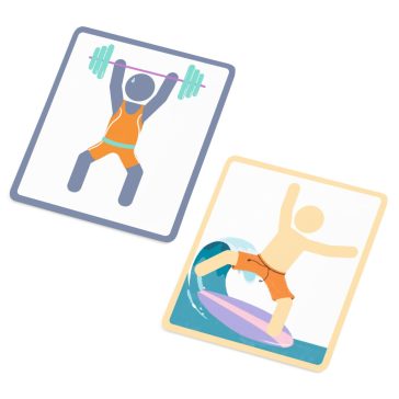 Djeco Fejlesztő játék - Mozdulatok - Bodymove