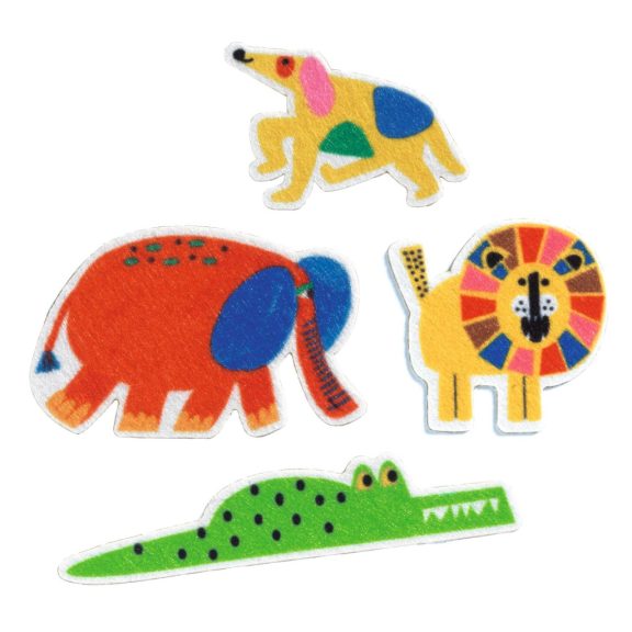 Djeco Matricák - Állatkák mindenhol! 60 filcmatrica - Animals everywhere!