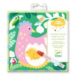 Djeco Vízzel színező készlet - Kukucs! Állatbébik a kertben - Peekaboo! Garden Baby Animals