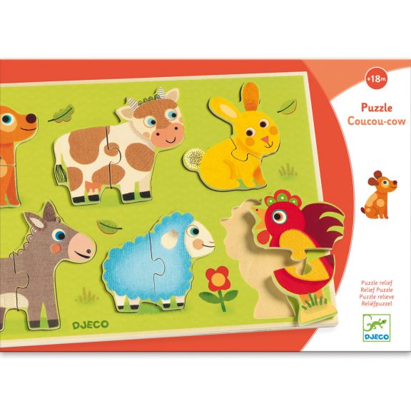 Formaillesztő, formaberakó - Helló tehén - Coucou cow