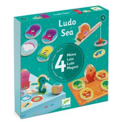 Djeco Társasjáték - Tengerben - Ludo Sea - 4 games
