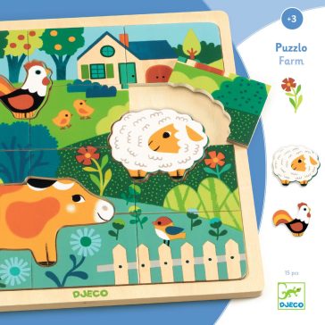   Formaillesztő, formaberakó - Tanyasi állatok - Puzzlo farm
