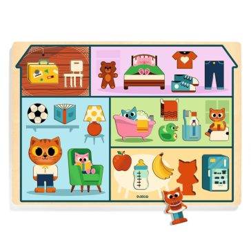 Formaillesztő, formaberakó - Házban - Puzzlo House