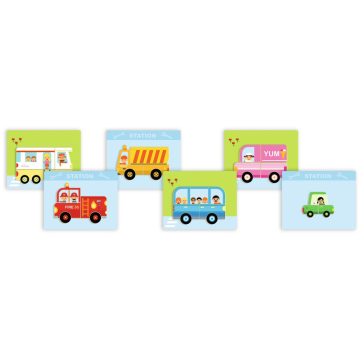   Djeco Mágneses képkirakó - Variációk 12 járműre - Inzebox Vehicles