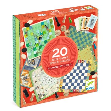   Társasjáték klasszikus - Társasjáték készlet 6+, 20 játék - Classic box 6+