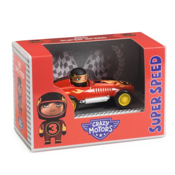 Djeco CRAZY MOTORS játékautó - Vörös láng - Red Super Speed Djeco CRAZY MOTORS játékautó - Vörös láng - Red Super Speed
