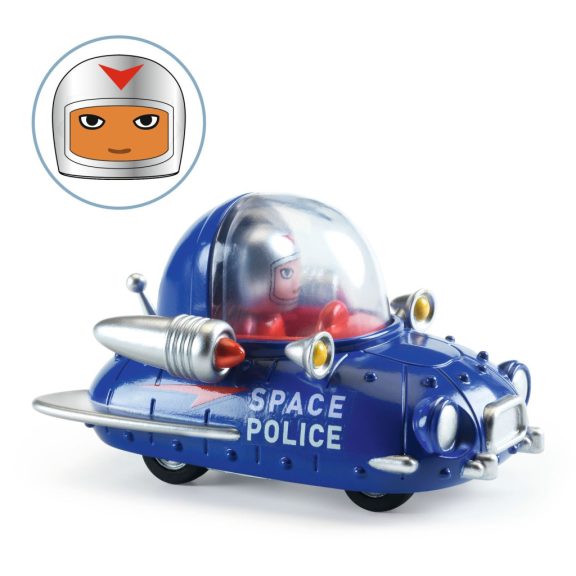 Djeco CRAZY MOTORS játékautó - Űr Zsaru - Space police