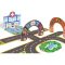CRAZY MOTORS autópálya - Városi úthálózat épület elemekkel - Puzzl'Up City-Giant- 33 pcs
