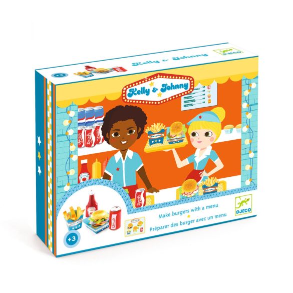 Djeco Szerepjáték - Hamburgerező - Kelly and Johnny